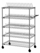 wire chrome display shelf 9