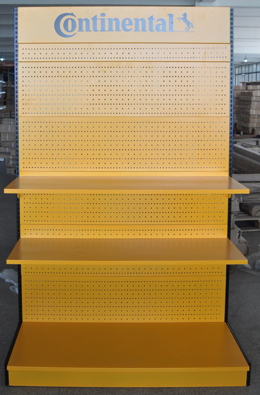 Perforated back panel shelf 3