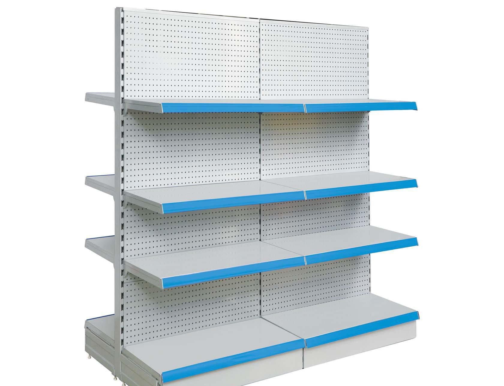 Perforated back panel shelf 8