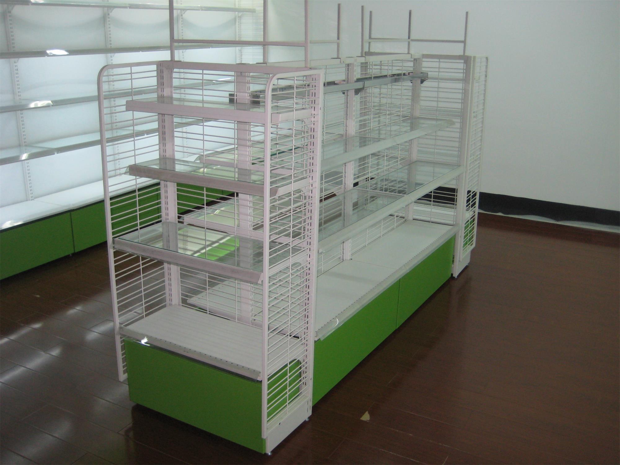 Wire mesh back shelf 1