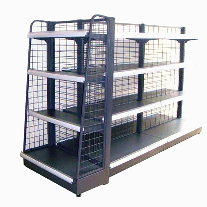 Wire mesh back shelf 5