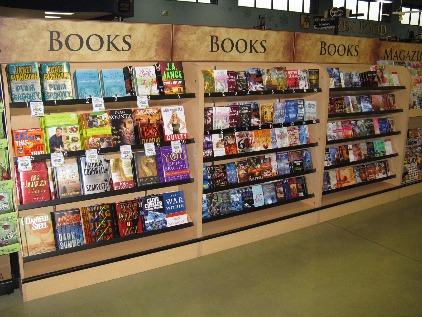 Book and disk shelf 7